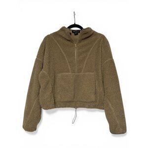 Bailey 44 Tan Sherpa Teddy Fleece Half Zip Pullover